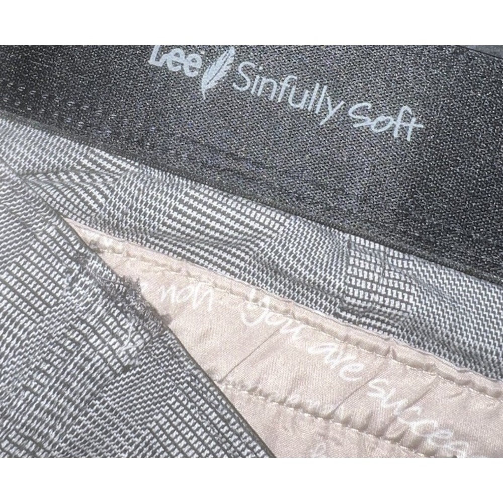 (7/b52)Lee Comforts Fit Pant Women Black Size 14 Straight - Picture 8 of 11